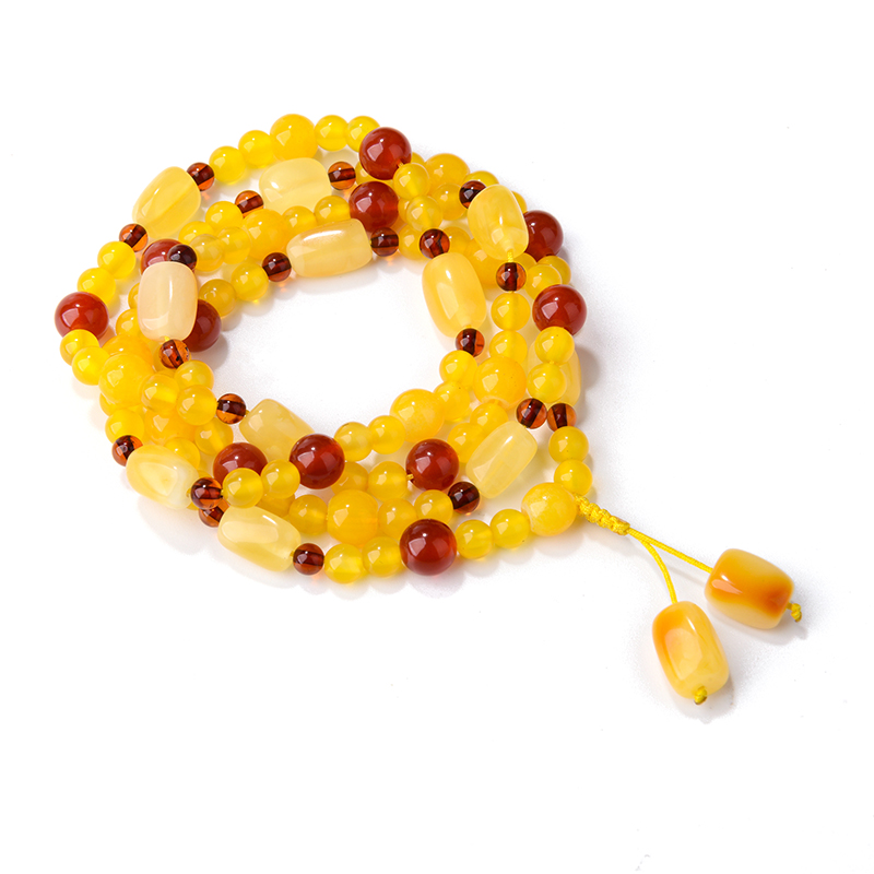 Boll Yellow chanterelles natural Beeswax Hand string Multi-turn))in the Jewelry/Diamond/Jade/Gold , Natural amber (New) , Bracelets category - from Buy2taobao.com to provide professional Taobao agent buy service