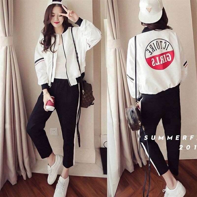collocation Fit Street beat new pattern coat student suit Cool tide Set of parts Leisure clothes Hip hop handsome atmospherein the Women's clothing/Boutique , Set/Student uniforms/Work uniforms , Leisure sports suit category - from Buy2taobao.com to provide professional Taobao agent buy service