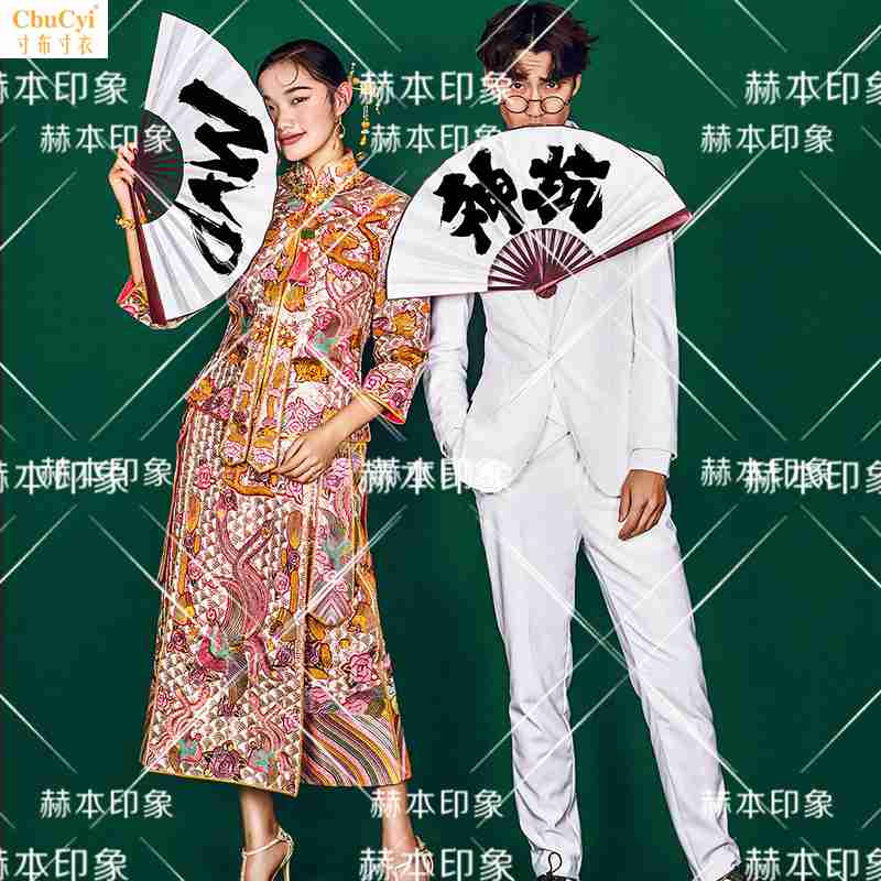 new pattern Studio Embroidery Chinese style Xiu photograph clothing personality Trend photograph Chinese style ancient costume loversin the Women's clothing/Boutique , Wedding/Cheongsam/Formal dress , Formal dress/Evening category - from Buy2taobao.com to provide professional Taobao agent buy service