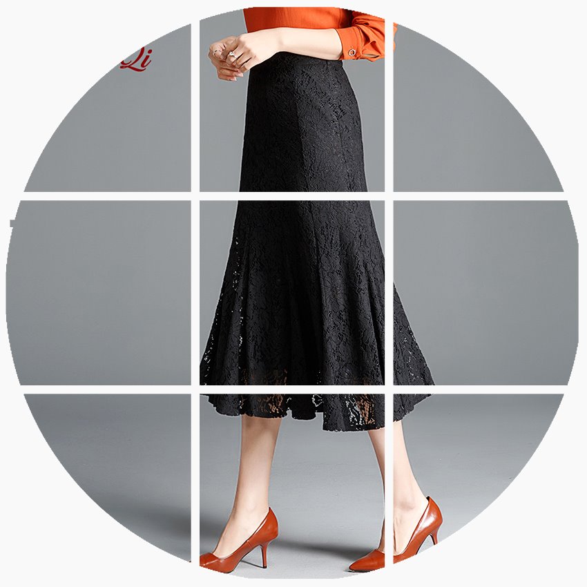skirt Spring and summer Mid length version A word skirt Package hip Fishtail skirt Paige Large Lotus leaf Body longuettein the Women's clothing/Boutique , Skirts category - from Buy2taobao.com to provide professional Taobao agent buy service