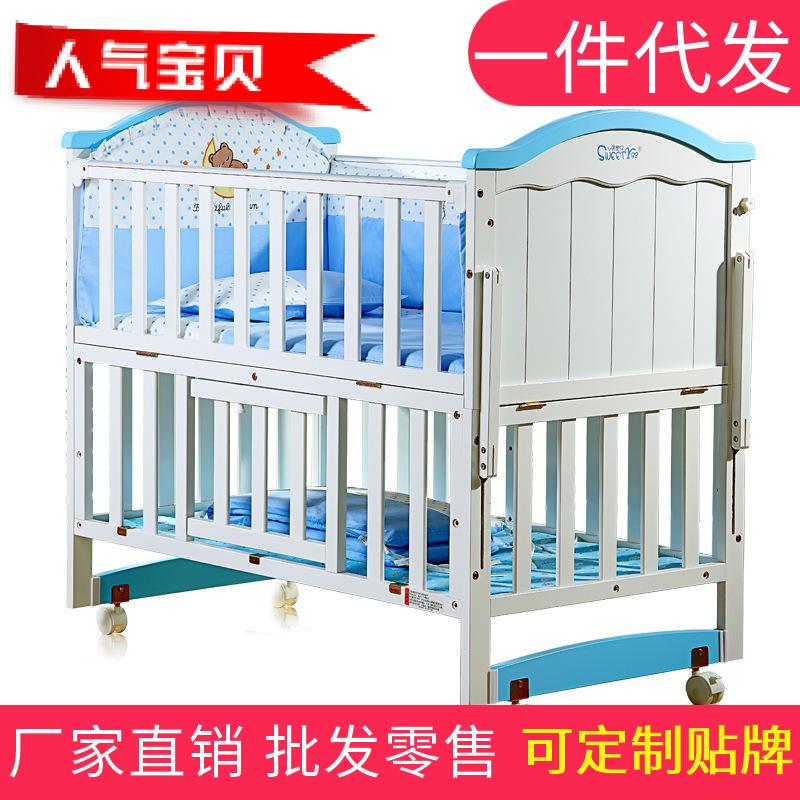 Manufactor Direct selling Baby bed solid wood European style multi-function High-end newborn children bb Cradle bedin the Diapers/Care/Feeding/Push lathe , Crib/Crib/Cradle/Chair , Crib/Children's beds category - from Buy2taobao.com to provide professional Taobao agent buy service