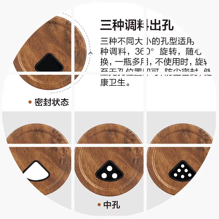 终身免费换新玻璃旋转调味瓶 作料盒调味罐 防潮密封不锈钢调料罐|msdalam kategori dapur/memasak Appliances, Alat dapur/Penyimpanan dapur, botol penyimpanan/bekas penyimpanan dapur, botol perasa - dari Buy2taobao.com untuk memberikan perkhidmatan ejen Taobao profesional membeli