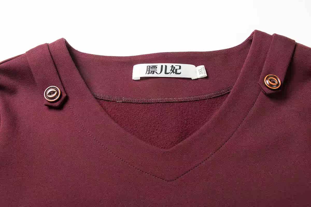 Big size dress 200 Show thin XL fashion Fleece Dress 300 Kg female autumnin the Women's clothing/Boutique , Large size women category - from Buy2taobao.com to provide professional Taobao agent buy service