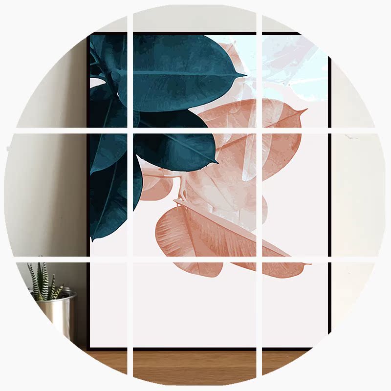 diy数字油画客厅卧室装饰画植物简约填色手绘画油彩画绿叶系列|msdalam kategori Aksesori rumah, lukisan hiasan, DIY/Lukisan digital - dari Buy2taobao.com untuk memberikan perkhidmatan ejen Taobao profesional membeli