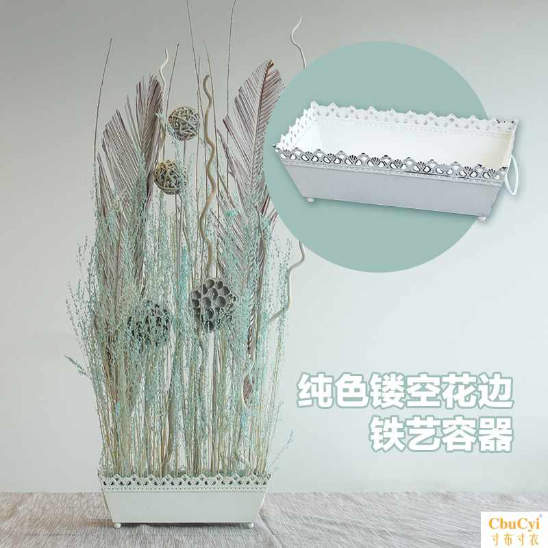 欧式白色做简约旧铁艺复古花纹种植盆花盆餐桌花阳台花园国产品牌|ruв категории Домашний быт, ваза/цветок/искусственные цветы/моделирование украшения, цветок/ваза, горшок - от Buy2taobao.com для оказания профессиональной услуги покупки агента Taobao