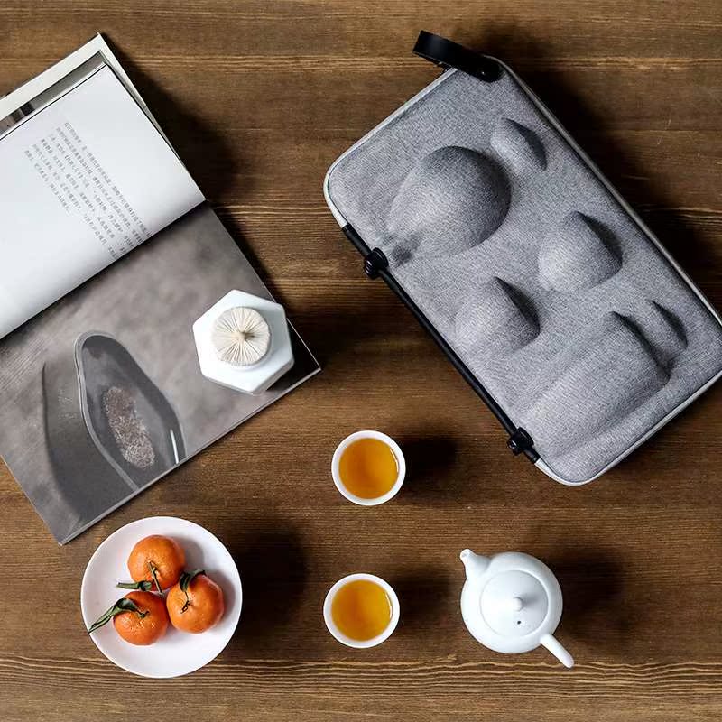 領藝陶瓷旅行茶具套裝便攜包車載茶壺功夫茶具茶葉罐快客壹壺二杯在類目 餐飲具, 茶具, 功夫茶具中 - 來自Buy2taobao.com提供專業的淘寶代購服務