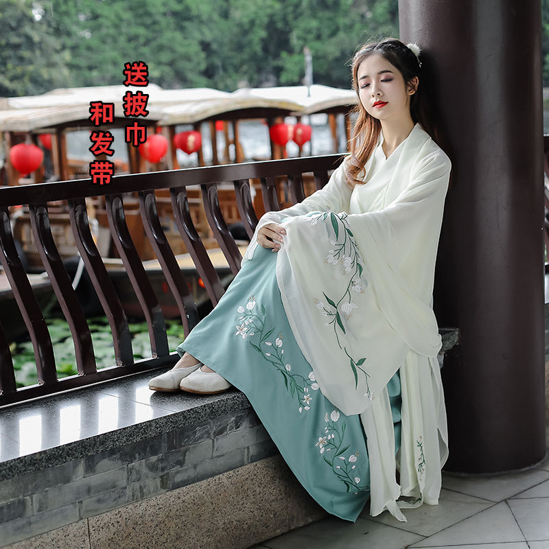 古装汉服广袖流仙长裙樱花仙女套装中国风学生清新淡雅日常大袖衫在类目 个性定制/设计服务/DIY, 服饰箱包定制, 服装定制, 民族服装定制中 - 来自Buy2taobao.com提供专业的淘宝代购服务