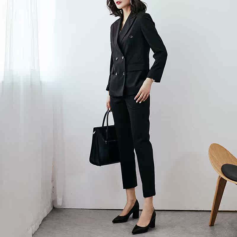 new pattern Korean Edition suit 2019 suit spring clothes interview British style Business Suits temperament formal wear work clothesin the Women's clothing/Boutique , Set/Student uniforms/Work uniforms , Career pants suit category - from Buy2taobao.com to provide professional Taobao agent buy service
