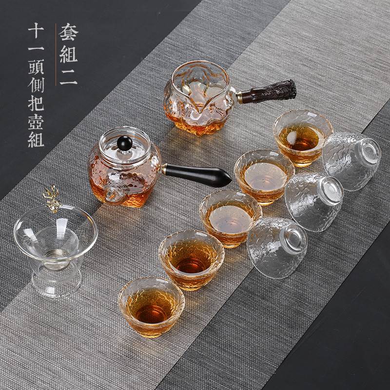 耐热玻璃整套功夫茶具简约 日式套装红茶泡锤纹茶杯家用茶壶加厚|ruв категории посуда, чайный сервиз, кунг - Фу, чайный сервиз - от Buy2taobao.com для оказания профессиональной услуги покупки агента Taobao