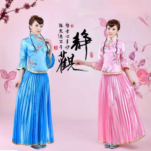 古装/民国小姐装/小凤仙/古筝舞台演出表演服装|ruв категории Детская одежда, детей ципао/костюм/национальная одежда, костюм - от Buy2taobao.com для оказания профессиональной услуги покупки агента Taobao