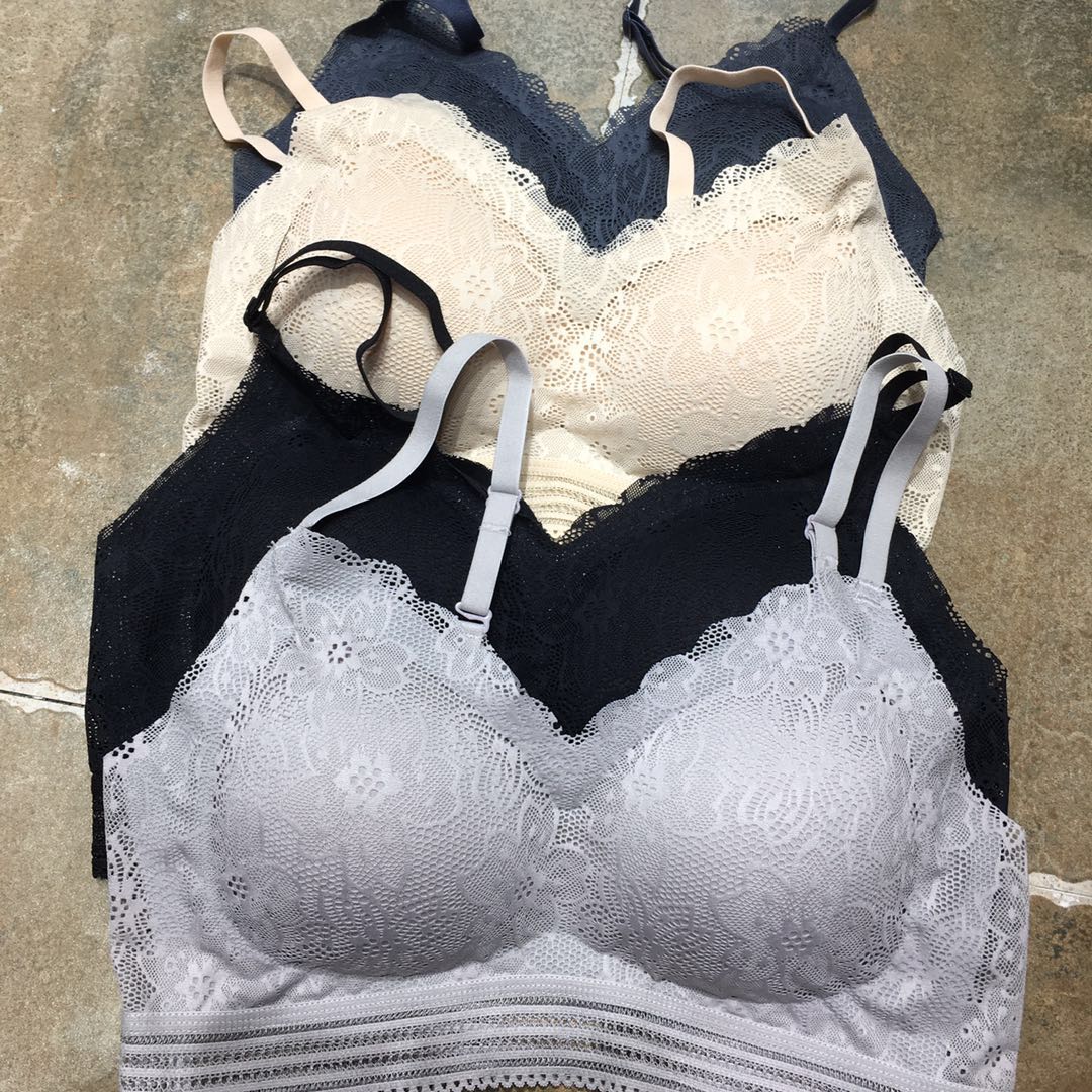 new pattern Wireless vest Light purple tender Classic Black Light TYC Lace Hollow undergarment covering the chest and abdomen -LD388in the Women's clothing/Boutique , Bra category - from Buy2taobao.com to provide professional Taobao agent buy service