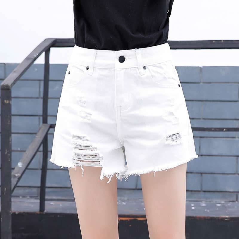 hole cowboy shorts Easy 2019 Spring new pattern Korean Edition Versatile student Paige Show thin Flash Hot pantsin the Women's clothing/Boutique , Jeans category - from Buy2taobao.com to provide professional Taobao agent buy service