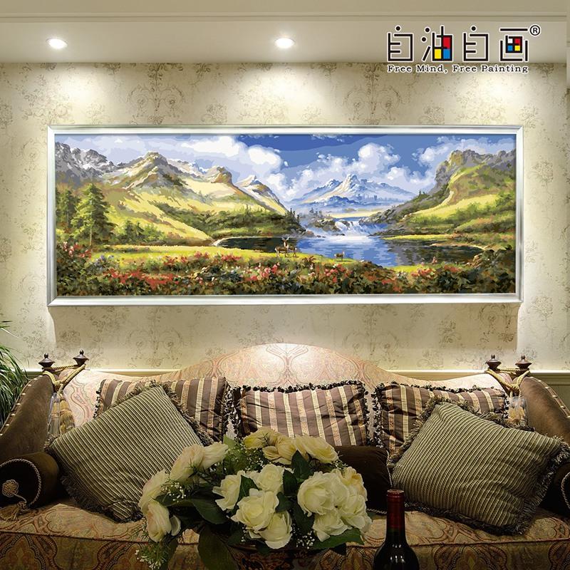 数字油画diy手绘装饰客厅卧室招财大幅欧式画 风景聚宝在类目 家居饰品, 装饰画, DIY/数字油画中 - 来自Buy2taobao.com提供专业的淘宝代购服务