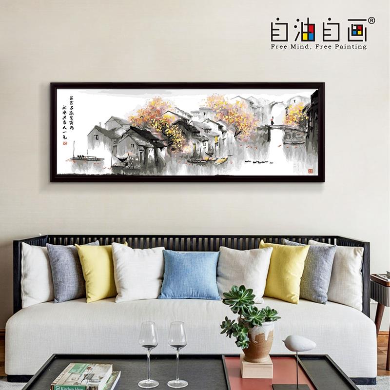 Digital painting diy Jiangnan Hand drawn a living room bedroom Scenic landscapes Decorative painting Significantin the Home accessories , Decorative painting , DIY/Digital painting category - from Buy2taobao.com to provide professional Taobao agent buy service