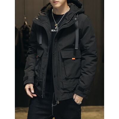 棉衣男士冬季外套2019新款韩版潮流短款加厚羽绒棉服工装棉袄潮牌