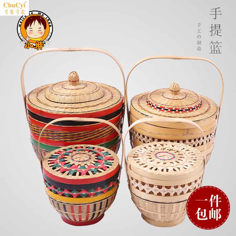 精品纯手工编织竹菜篮家用手提购物篮收纳筐鸡蛋篮买菜篮竹编篮子|ruв категории получать отделка, семьи, хранения приборов, получать корзины, корзины - от Buy2taobao.com для оказания профессиональной услуги покупки агента Taobao