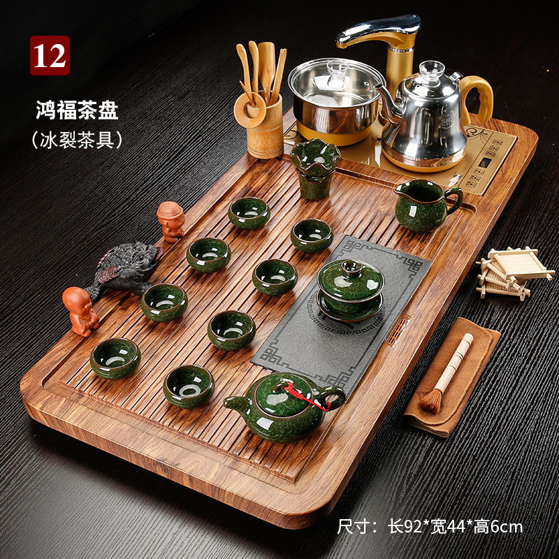 China solid wood fully automatic household to work in an office ceramics Black stone tea tray Cinnabar Simplicity a complete set Kungfu Online tea set suitin the Tableware , Tea set , Tea package category - from Buy2taobao.com to provide professional Taobao agent buy service