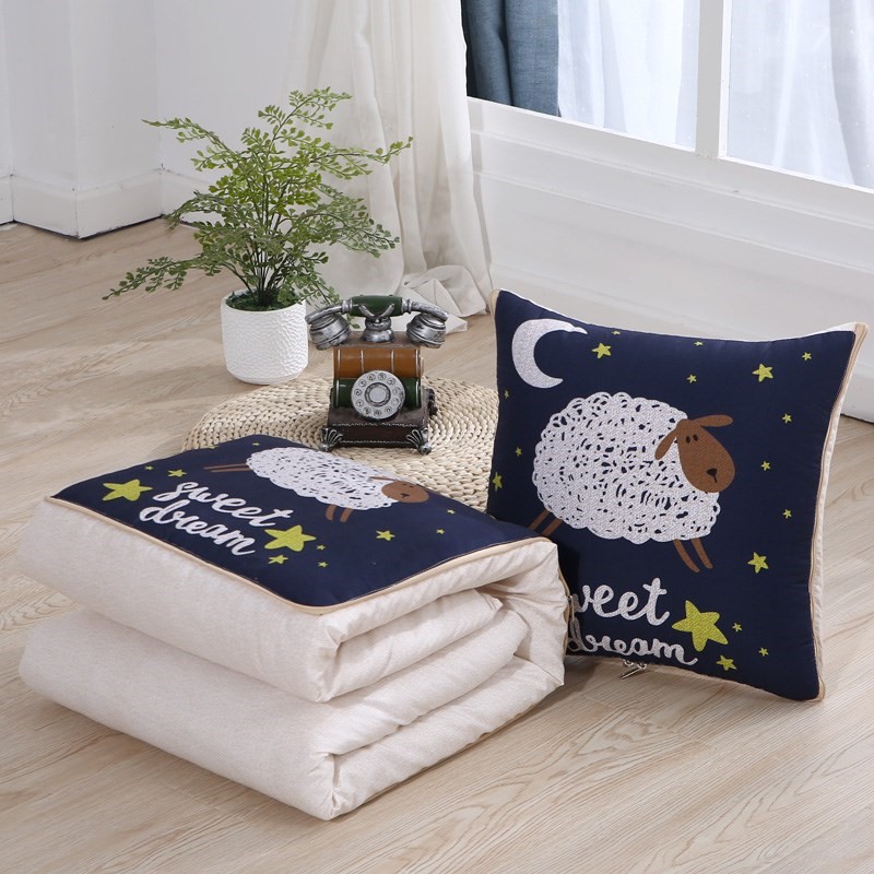 Pillows quilt Dual use Office sofa Siesta pillow Cushion automobile Lumbar pillow Bedside backrest fold air conditioner quiltin the Home Fabric , Pillow/Pillow category - from Buy2taobao.com to provide professional Taobao agent buy service