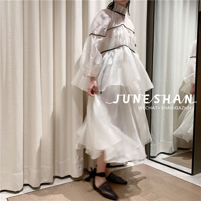 单夏至JUNESHAN UNDERTINT 奶油白抽绳绑带网纱蓬蓬半裙 现货在类目 女装/女士精品, 半身裙中 - 来自Buy2taobao.com提供专业的淘宝代购服务