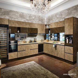 oupai customized whole cabinet modern style kitchen magic q series 3.6+.3.6+1.5m
