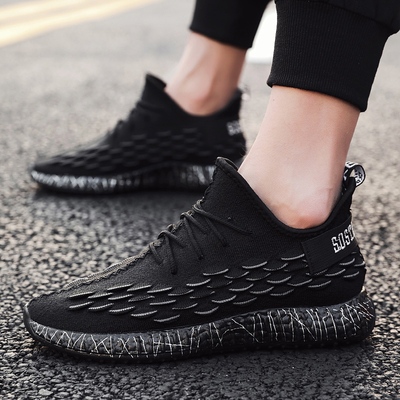 2020新款飞织网面鞋男士潮流椰子鞋夏季透气休闲运动鞋百搭男潮鞋