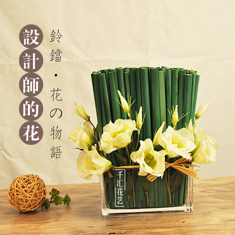 玻璃瓶花艺台面先得仿真客厅花艺套装软装花艺样板房软装花艺饰品在类目 家居饰品, 花瓶/花器/仿真花/仿真饰品, 仿真花/假花中 - 来自Buy2taobao.com提供专业的淘宝代购服务