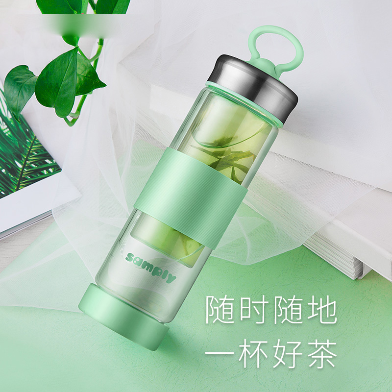samply變溫水杯創意杯辦公室女士學生可愛茶杯隔熱雙層透明玻璃杯在類目 餐飲具, 杯子/水杯/水壺, 玻璃杯中 - 來自Buy2taobao.com提供專業的淘寶代購服務