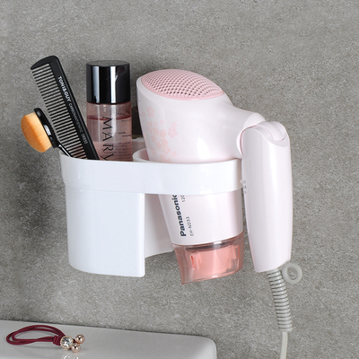 卫生间电吹风机架免打孔壁挂式风筒架子浴室角架置物架梳子收纳架