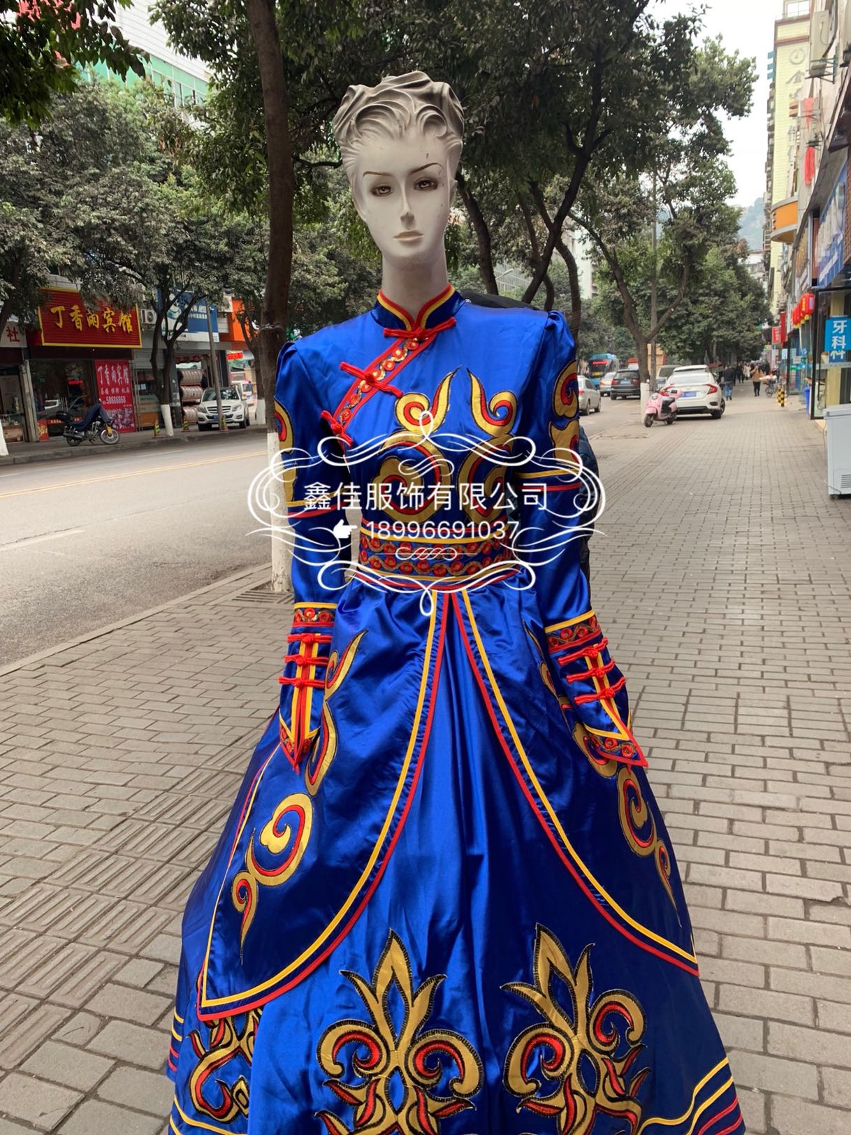 2019新款蒙古族女装连衣裙夏季长款宝蓝色歌手大赛盛装服饰主持服|msdalam kategori Butik wanita / wanita, perkahwinan/Cheongsam/pakaian, pakaian/malam - dari Buy2taobao.com untuk memberikan perkhidmatan ejen Taobao profesional membeli