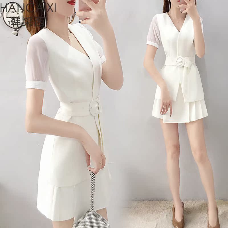 绯愿花女装伊唇旗舰店韩采西2019夏季新品白色短裤套装收腰上衣配|ruв категории открытый/альпинизм/в поход/Поездки товаров, открытый одежды, верхняя одежда, верхняя одежда - от Buy2taobao.com для оказания профессиональной услуги покупки агента Taobao