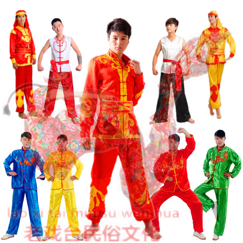 中老年东北扭大秧歌演出服男士赛龙舟敲锣打鼓服装舞狮表演舞蹈服|msdalam kategori sukan/Yoga/kecergasan/bekalan peminat, Dance/Aerobik/Gymnastics, Yangge, pakaian ke bawah - dari Buy2taobao.com untuk memberikan perkhidmatan ejen Taobao profesional membeli