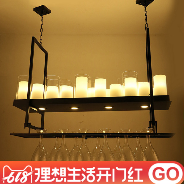 美式長方形客廳餐廳燭台吊燈 酒店酒吧倒挂酒杯酒架工程燈具在類目 家裝主材, 燈具燈飾, 吊燈中 - 來自Buy2taobao.com提供專業的淘寶代購服務