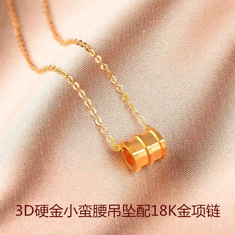 金福缘珠宝3D硬金小蛮腰吊坠配18K金项链锁骨链女黄金转运珠坠子|ruв категории ювелирные изделия/алмаз/жадеит/золото, золотые украшения (новый), монисто - от Buy2taobao.com для оказания профессиональной услуги покупки агента Taobao