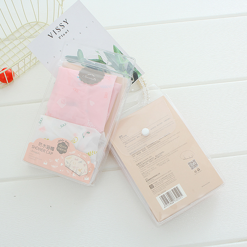 Qumei 2 waterproof Shower cap Solid printing Shower cap adult Female models shower Bath take a shower Headgearin the Family/Personal Cleaning Tools , Personal care cleaning appliances , Shower cap category - from Buy2taobao.com to provide professional Taobao agent buy service