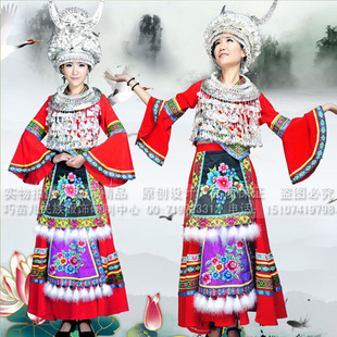 <em>苗族</em>侗族盛装女民族舞蹈演出<em>服装服饰</em>五十六5