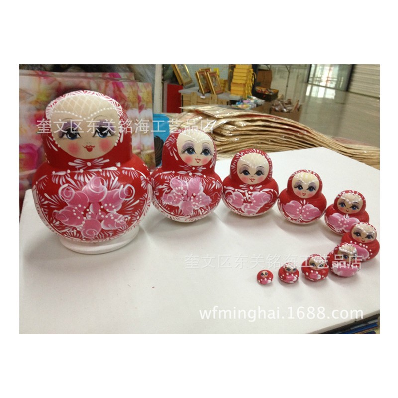 供应 精品七层 十层套娃 精美俄罗斯套娃 工艺品家居摆饰品|ruв категории Ручная работа, зарубежных ремесла, Nordic спецификой - от Buy2taobao.com для оказания профессиональной услуги покупки агента Taobao