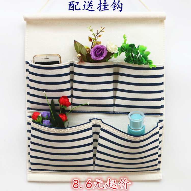 Storage Bag Cotton and hemp Fabric home Storage bags Wall hanging Sundries bag After the door multi-storey dormitory Artifactin the Home Fabric , Dust protection cover , Bag category - from Buy2taobao.com to provide professional Taobao agent buy service