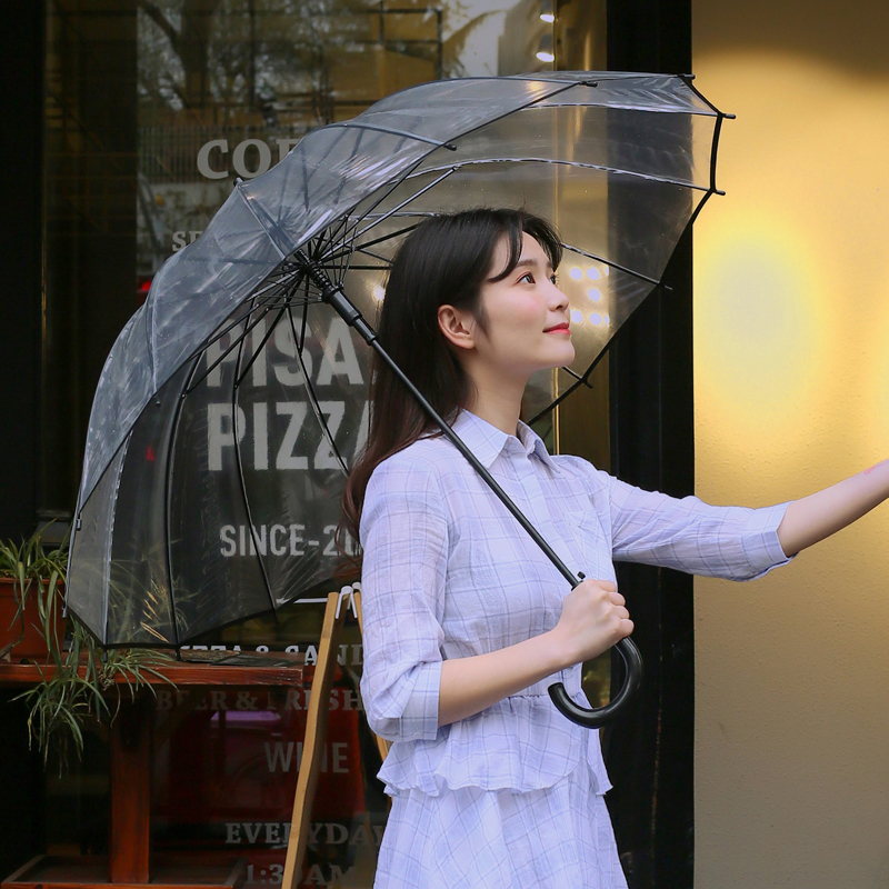 透明长柄雨伞加厚男女日系复古小清新个性情侣学生创意晴雨伞|ruв категории начало ежедневно, зонтик/дождь/дождь/водостойкость, зонтик - от Buy2taobao.com для оказания профессиональной услуги покупки агента Taobao