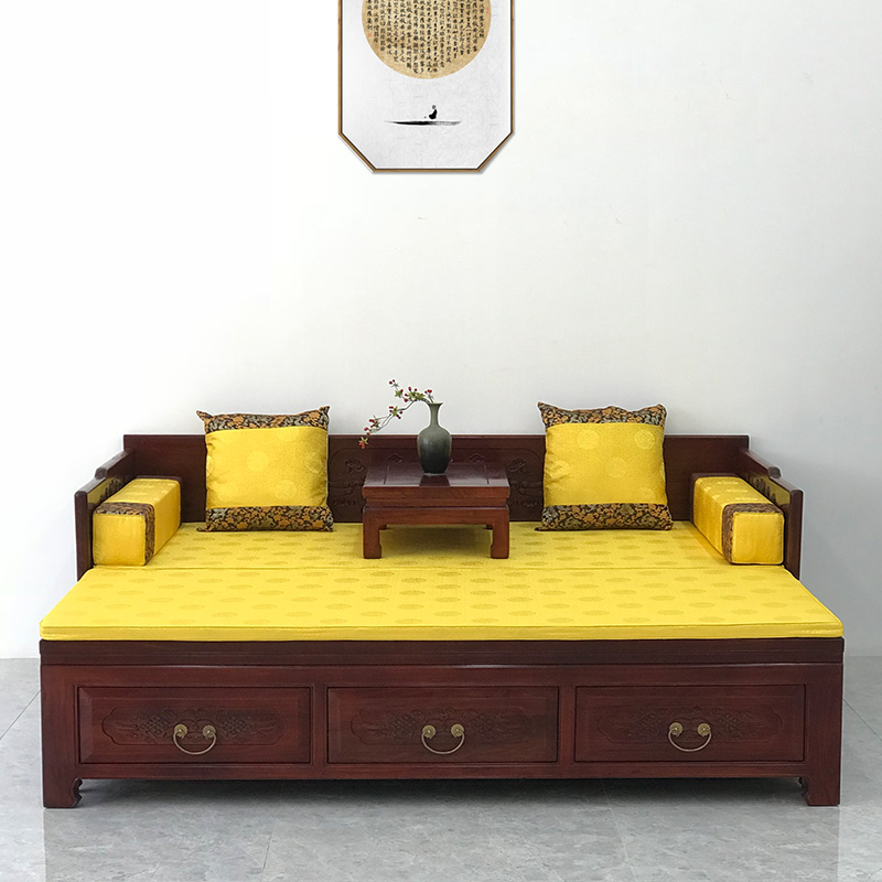 New Chinese style Sliding Bed solid wood Double Big bed Old Elm sofa Ocean bed solid wood Telescoping Couch To fake something antique Buddhist moodin the Residential furniture , Beds , Ocean bed category - from Buy2taobao.com to provide professional Taobao agent buy service