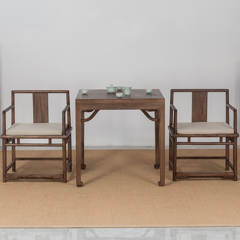 New Chinese style Square table Elm Tea tables and chairs combination solid wood table Square table Paint Simplicity club Restaurant Leisure tablein the Residential furniture , Tables , Dining table category - from Buy2taobao.com to provide professional Taobao agent buy service
