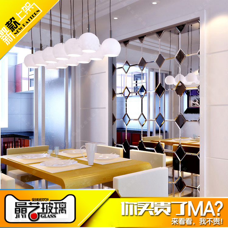 Art Glass Fight mirror new pattern Modern living room Restaurant Movies Golden Tea Diamond mirror Background wallin the Basic building materials , Glass , Art Glass category - from Buy2taobao.com to provide professional Taobao agent buy service