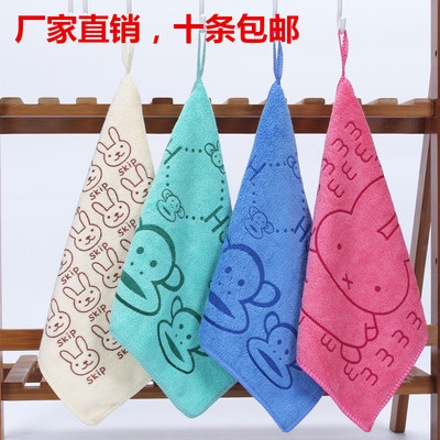 幼儿园夏小方巾非竹纤维纯棉成人儿童洗脸擦汗超吸水面巾毛巾直批