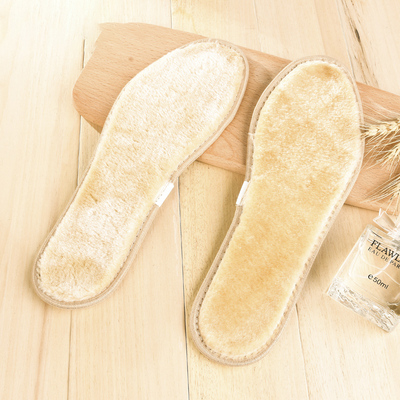 保暖鞋垫男女士冬季透气吸汗防臭加绒加厚手工羊毛鞋垫棉软毛毛绒