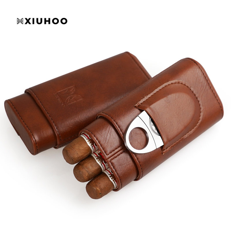 Cigar Cases portable Humidors Imported Cedar wood Leather sheath Cigar Cutter Setin the ZIPPO/Swiss Army Knife/Glasses , Smoking , Cigarette case category - from Buy2taobao.com to provide professional Taobao agent buy service