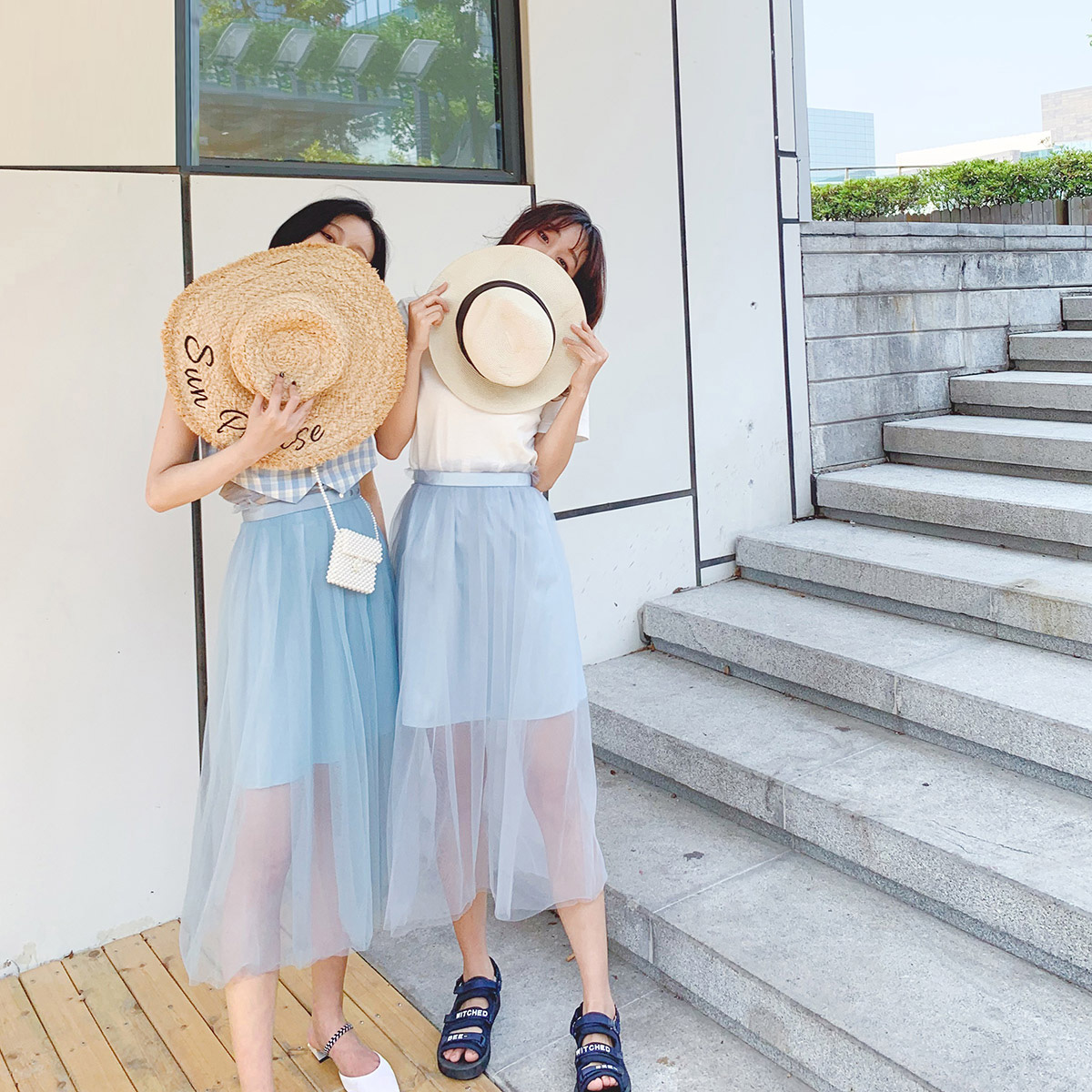 Pacific bird Jacobs skirt spring clothes 2019 new pattern Mid length version Show thin Like a breath of fresh air sexy Two piece set Yarn skirtin the Women's clothing/Boutique , Skirts category - from Buy2taobao.com to provide professional Taobao agent buy service