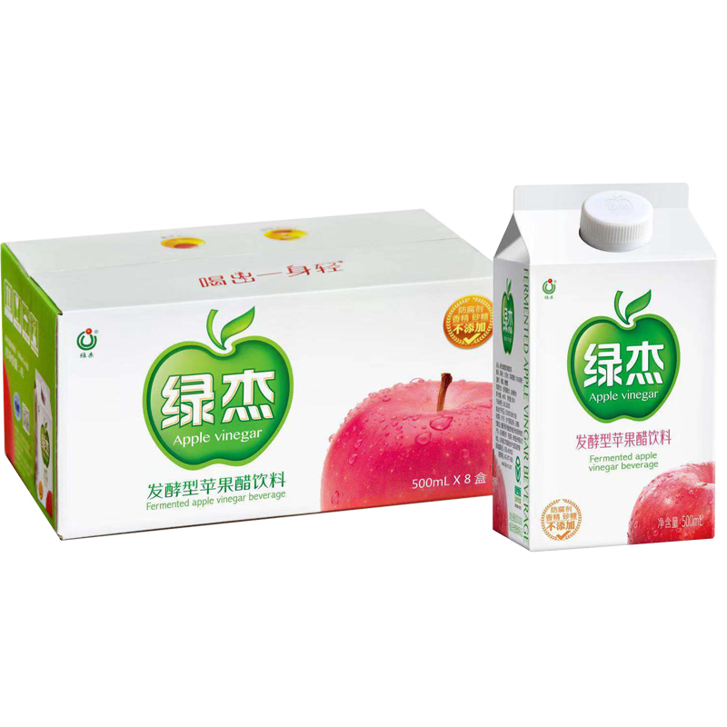 山东烟台绿杰发酵型苹果醋饮料屋顶包500MLx8整箱|msdalam kategori kopi/oatmeal/Dibancuh ke dalam teh, minuman, minuman buah-buahan - dari Buy2taobao.com untuk memberikan perkhidmatan ejen Taobao profesional membeli