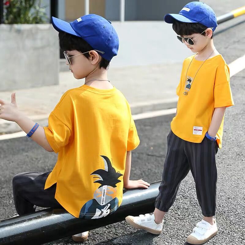 童装男童套装夏装2019新款儿童短袖休闲夏季两件套韩版潮男孩衣服|ruв категории Детская одежда, костюм - от Buy2taobao.com для оказания профессиональной услуги покупки агента Taobao