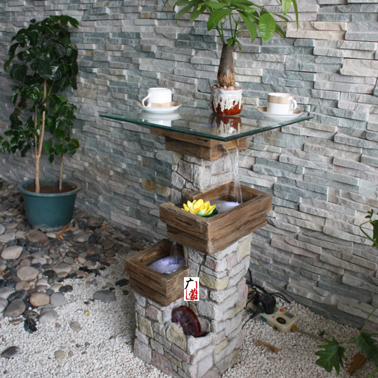 to ground tea table Flowing water fountain Scenery Decoration practical Creative home ornament balcony courtyard Coffee Tables a decorationin the Home accessories , Decoration category - from Buy2taobao.com to provide professional Taobao agent buy service