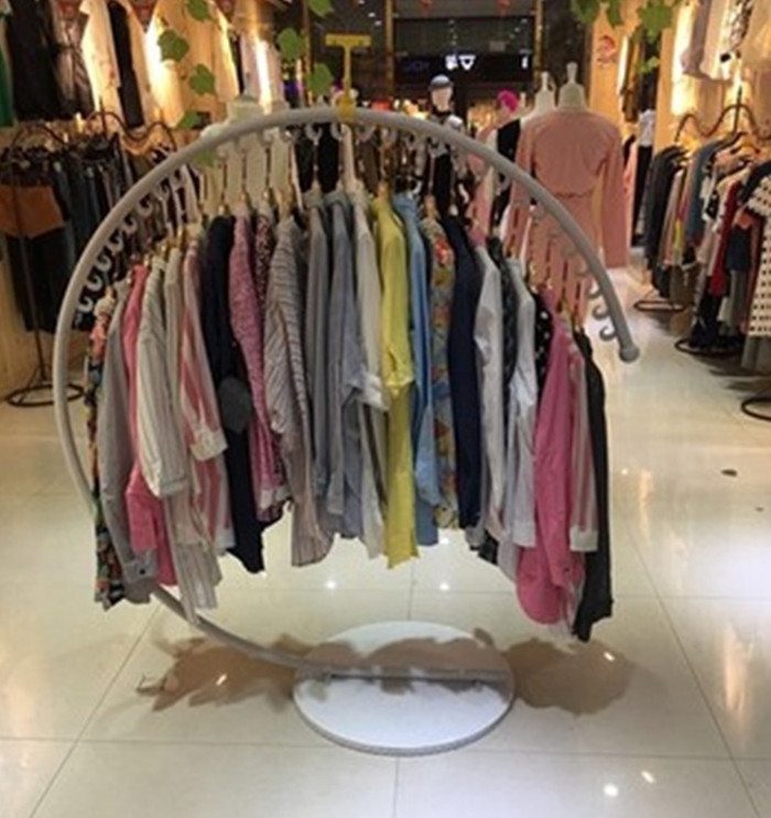 Display rack Floor type display goods shelves high-grade Iron art circular coat hanger Rackin the Business/Office Furniture , Clothing store furniture , Floor coat rack category - from Buy2taobao.com to provide professional Taobao agent buy service
