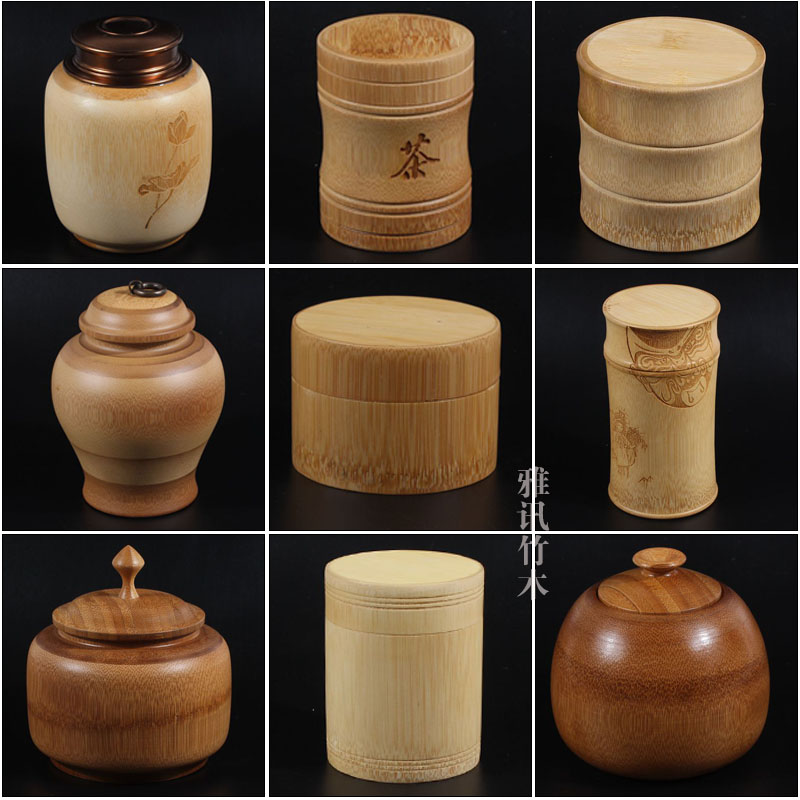 Bamboo seal up Tea pot Hong barrel Storage Bamboo barrel Bamboo tube Tea barrel Portable Size Tea Box packingin the Tableware , Tea set , Tea caddy category - from Buy2taobao.com to provide professional Taobao agent buy service
